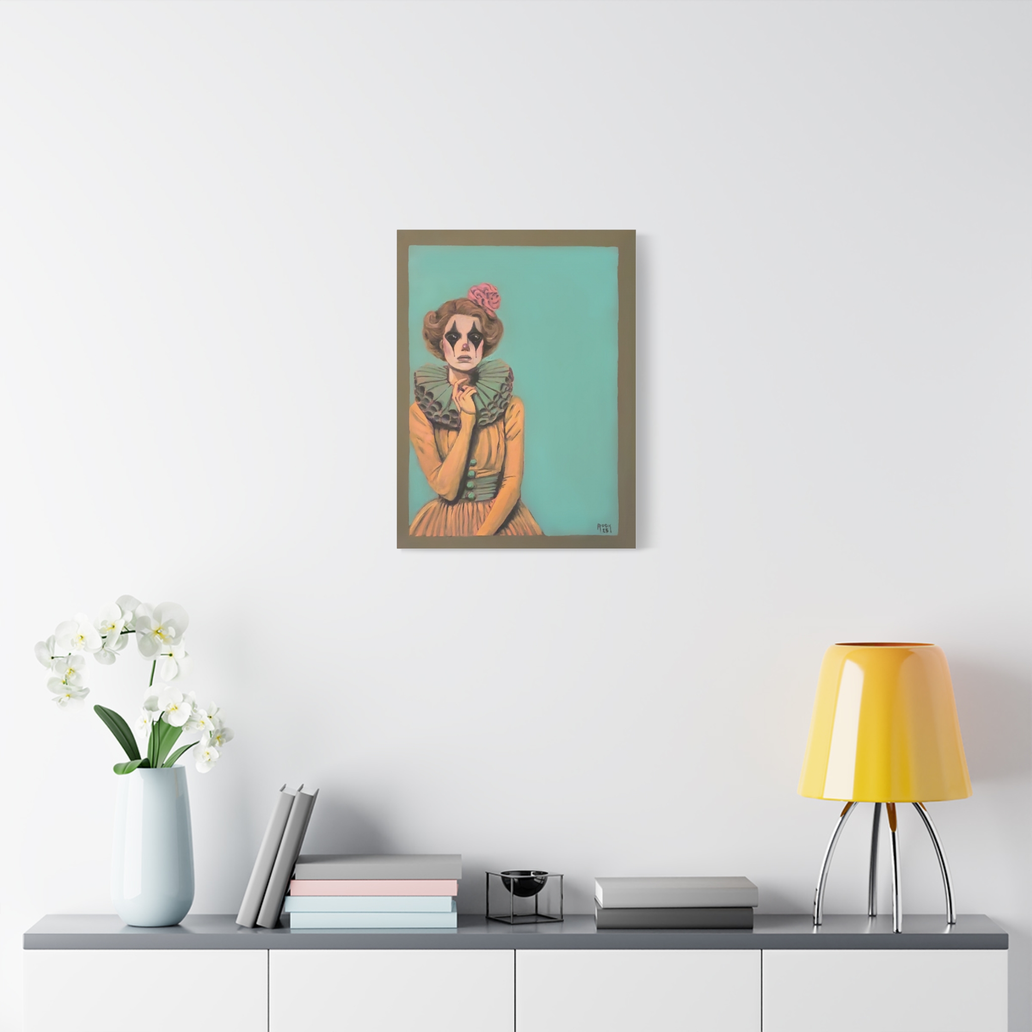 Clown Portrait Canvas Print — Vintage Circus Wall Art - Image 11