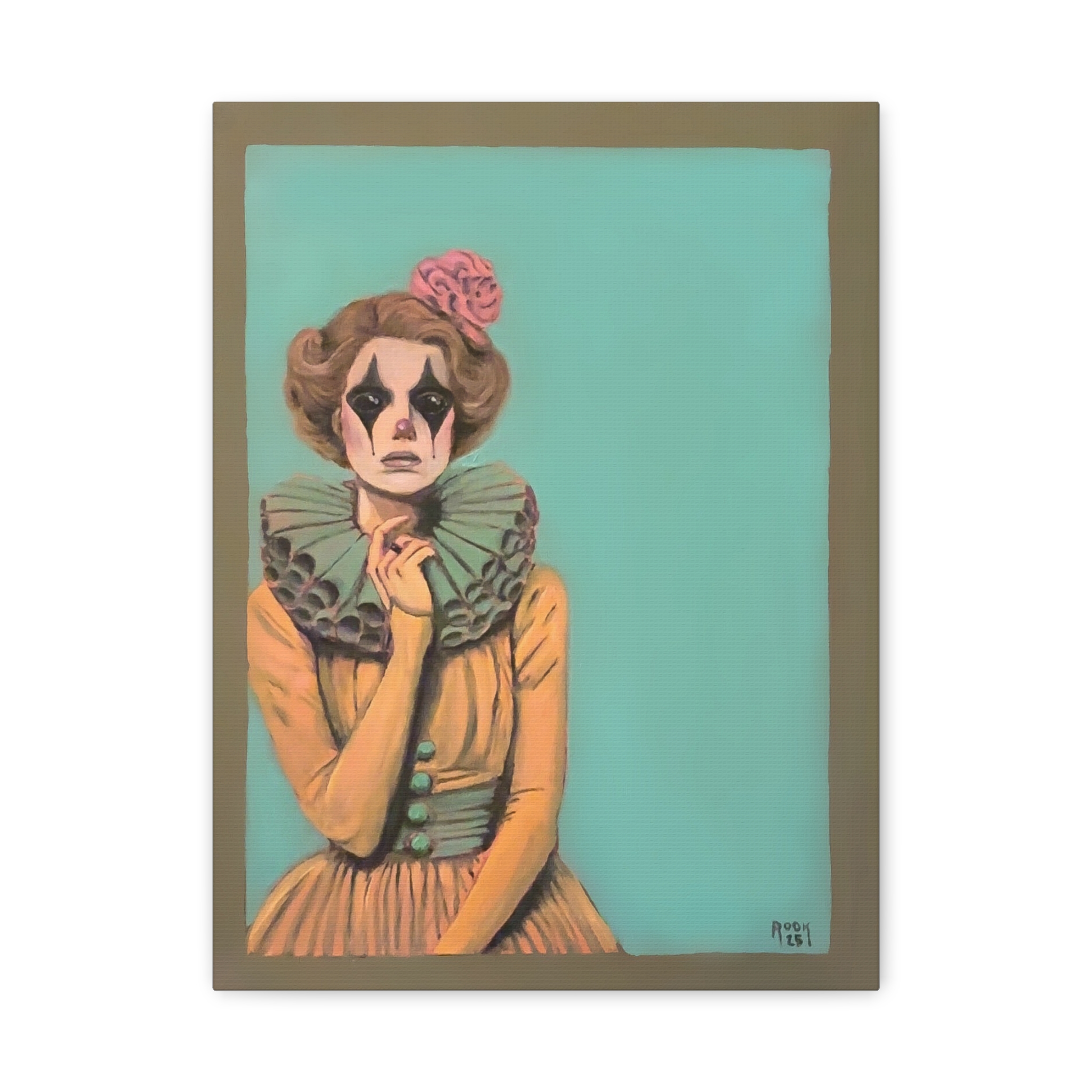 Clown Portrait Canvas Print — Vintage Circus Wall Art - Image 5