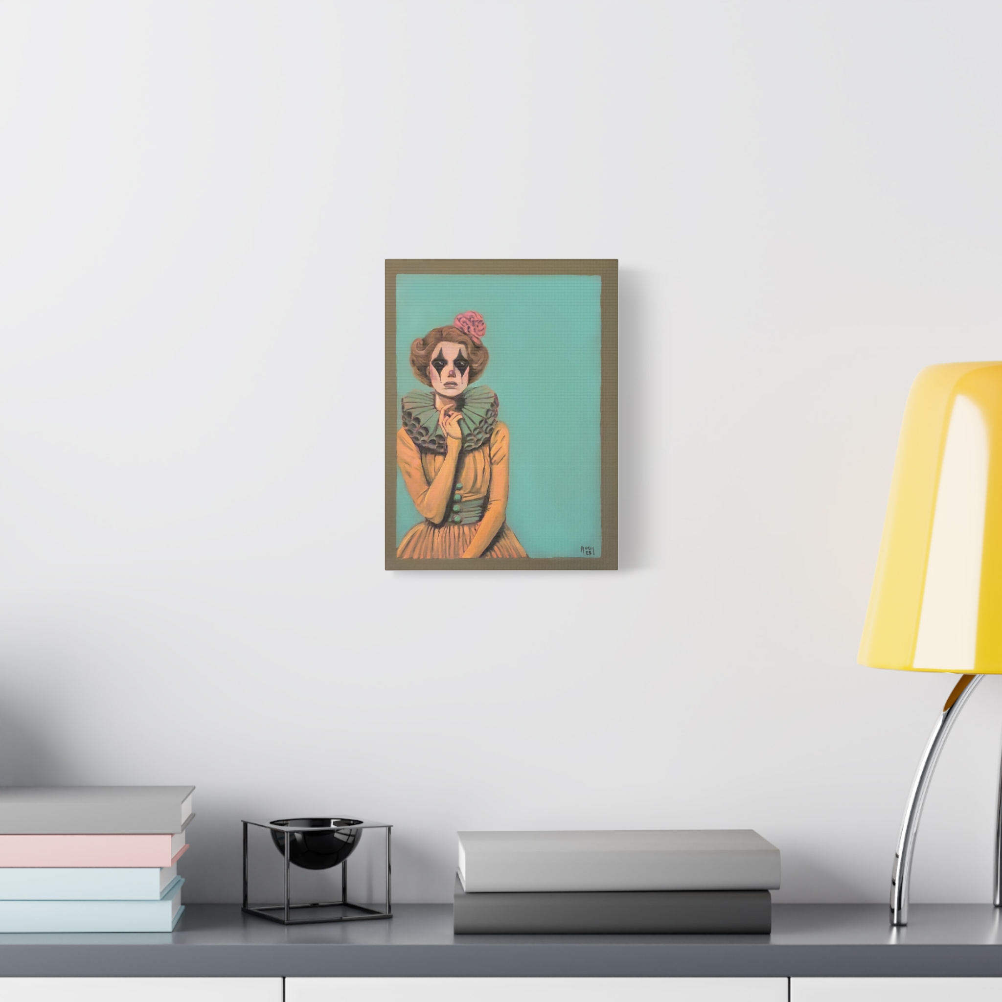 Clown Portrait Canvas Print — Vintage Circus Wall Art - Image 3