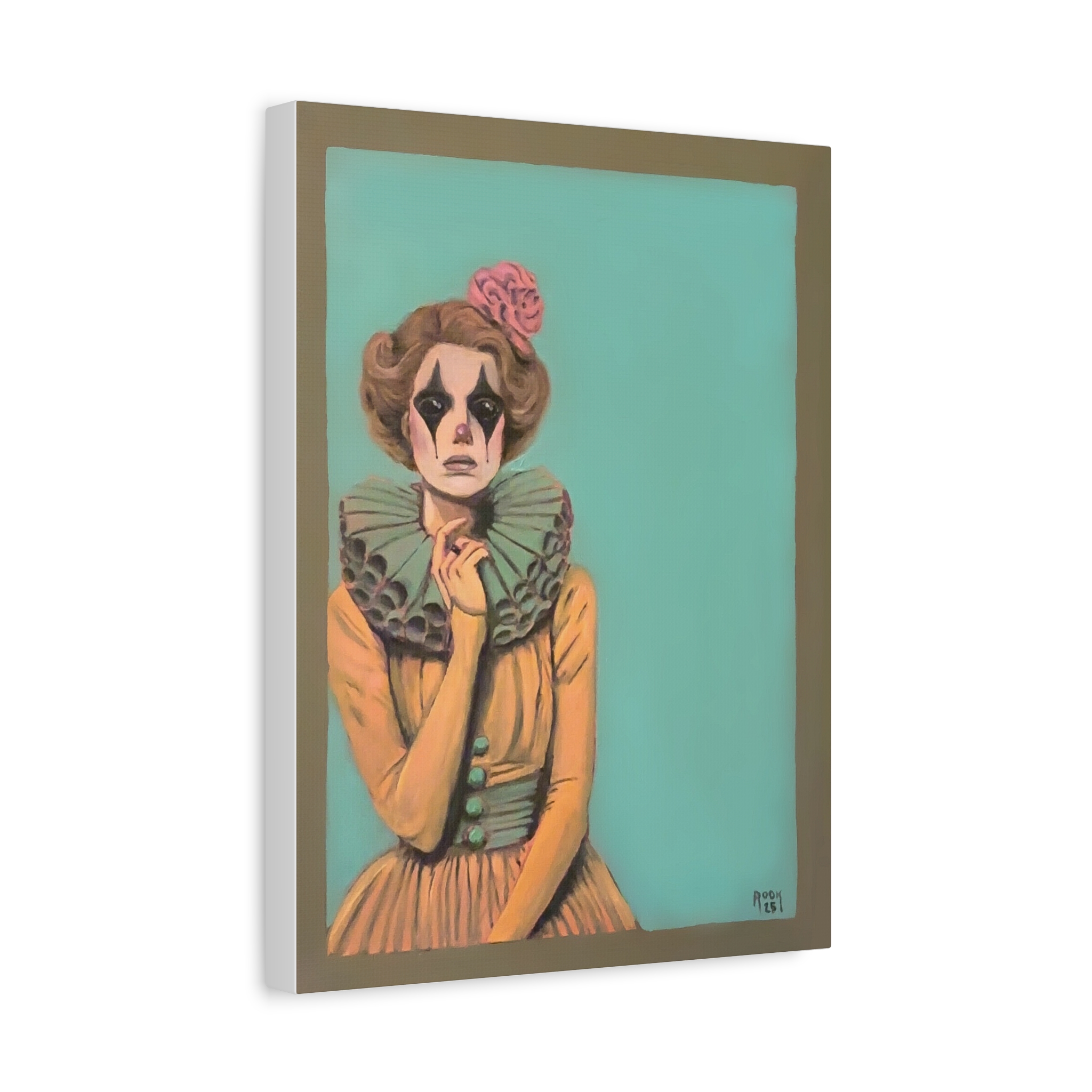 Clown Portrait Canvas Print — Vintage Circus Wall Art - Image 6